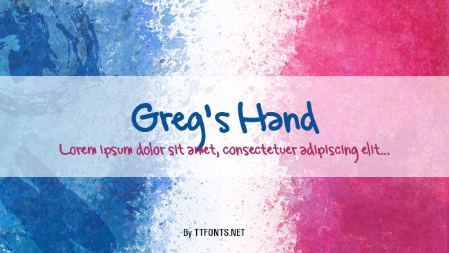 Greg's Hand example